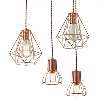 Modern LED Nordic Wholesale Post-Modern Simple Iron Cage Kitchen Droplight Vintage Electroplated Rose Gold Diamond Chandelier
Modern LED Nordic Wholesale Post-Modern Simple Iron Cage Kitchen Droplight Vintage Electroplated Rose Gold Diamond Chandelier