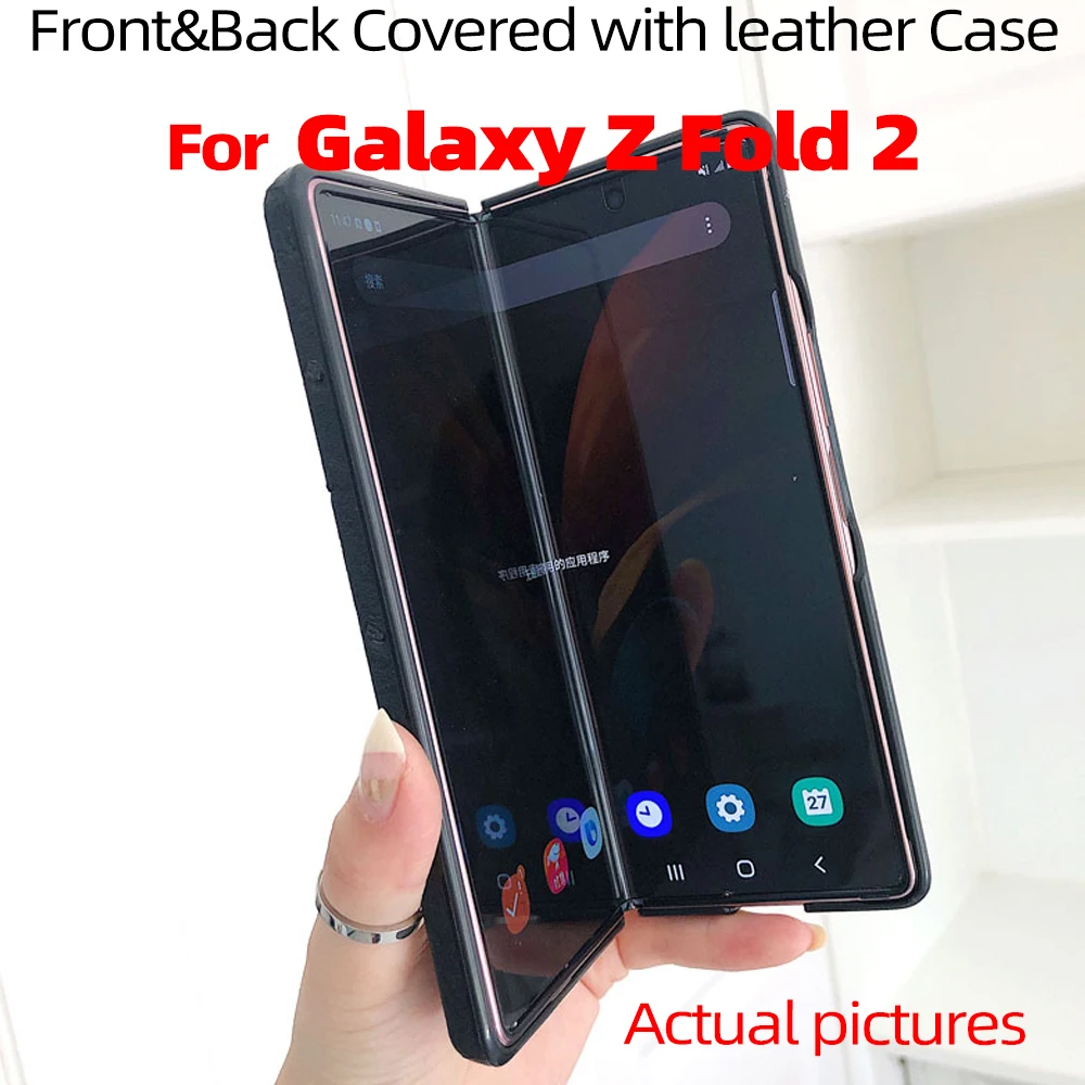For Galaxy Z Fold 2 Case for Galaxy Z Fold2 5G front and back covered with Luxury leather Case For Galaxy Z Fold2 5G Case
For Galaxy Z Fold 2 Case for Galaxy Z Fold2 5G front and back covered with Luxury leather Case For Galaxy Z Fold2 5G Case