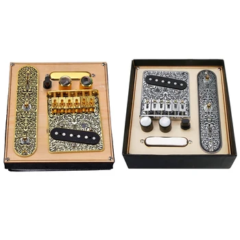 6 Strings Saddle Bridge Plate, 3 Way Switch Control Plate, Neck Pickup Set for Fender TL Telecaster Electric Guitars Replacement
6 Strings Saddle Bridge Plate, 3 Way Switch Control Plate, Neck Pickup Set for Fender TL Telecaster Electric Guitars Replacement