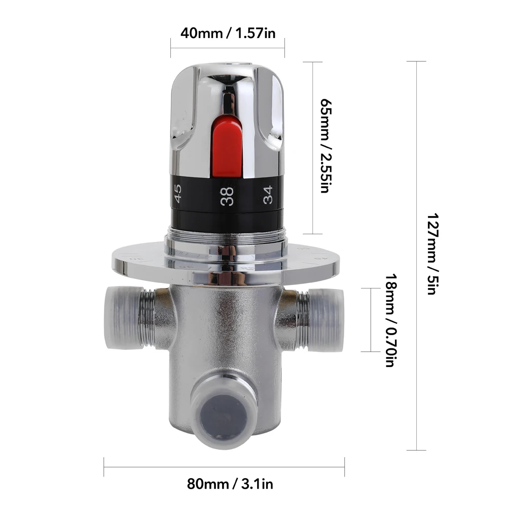 New Adjustable Hot/Cold Water Mixing Temperature Control Valve Thermostatic Mixer Valve Brass Water Mixer For Home Water Heater
New Adjustable Hot/Cold Water Mixing Temperature Control Valve Thermostatic Mixer Valve Brass Water Mixer For Home Water Heater