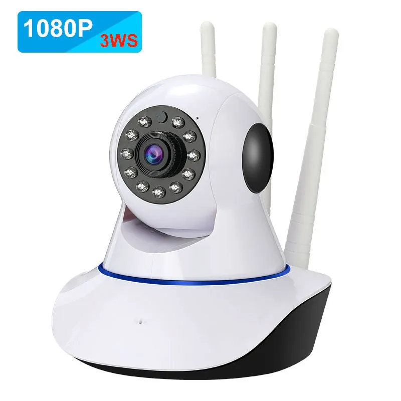 Wireless IP Camera 1080P HD WIFI Intelligent Remote House Audio Record SD Card Home 360 Degree Rotation Camera Baby Monitor
Wireless IP Camera 1080P HD WIFI Intelligent Remote House Audio Record SD Card Home 360 Degree Rotation Camera Baby Monitor