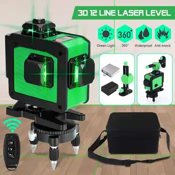 12 Lines Laser Level 3D Self-Leveling 360 Horizontal And Vertical Cross Super Powerful Green Laser Beam Line Measurement Tools
12 Lines Laser Level 3D Self-Leveling 360 Horizontal And Vertical Cross Super Powerful Green Laser Beam Line Measurement Tools