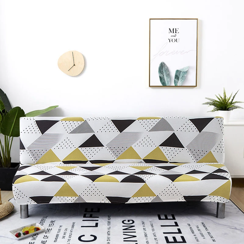 Housse extensible pour canapé et lit pliant, pour siège, sans accoudoirs, moderne, pour une longueur de 160 à 190cm, tout compris Housse extensible pour canapé et lit pliant, pour siège, sans accoudoirs, moderne, pour une longueur de 160 à 190cm, tout compris