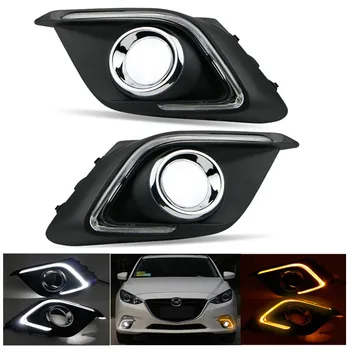 2pcs Daytime Running Light for 2014 2015 2016 2017 Mazda 3 Axela DRL White with yellow turn signal ABS Plastics and LED
2pcs Daytime Running Light for 2014 2015 2016 2017 Mazda 3 Axela DRL White with yellow turn signal ABS Plastics and LED