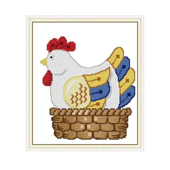 Hen Hatching Eggs Chinese Cross Stitch Kits Counted Printed Canvas 14CT 11CT Handmade Embroidery Thread Kits DMC DIY Needlework
Hen Hatching Eggs Chinese Cross Stitch Kits Counted Printed Canvas 14CT 11CT Handmade Embroidery Thread Kits DMC DIY Needlework