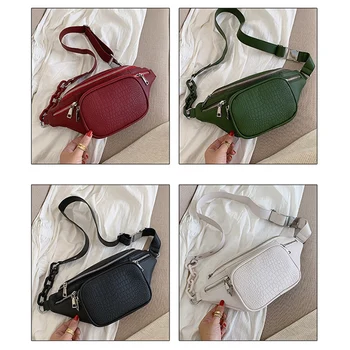 Fashion Stone Pattern PU Leather Chain Bag Bag on a Leisure Fanny Pack Women Satchel Belly Band Belt Bag
Fashion Stone Pattern PU Leather Chain Bag Bag on a Leisure Fanny Pack Women Satchel Belly Band Belt Bag