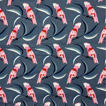 Beautiful 100% Cotton Fabric Pink Parrot pattern Gray bottom Digital Printing Sewing Material Children Fabric Diy Shirt Clothing
Beautiful 100% Cotton Fabric Pink Parrot pattern Gray bottom Digital Printing Sewing Material Children Fabric Diy Shirt Clothing