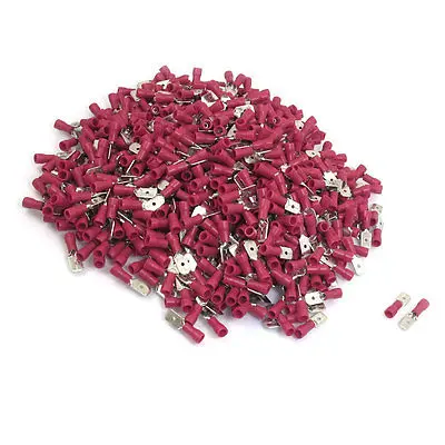 1000 Pcs Red PVC Sleeve Insulating Crimp Terminals for 22-16 AWG 
1000 Pcs Red PVC Sleeve Insulating Crimp Terminals for 22-16 AWG