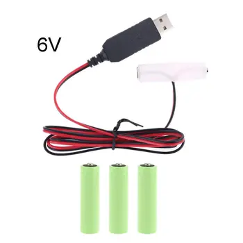 LR6 AA Battery Eliminator USB Power Supply Cable Replace 1-4pcs 1.5V AA Battery 
LR6 AA Battery Eliminator USB Power Supply Cable Replace 1-4pcs 1.5V AA Battery