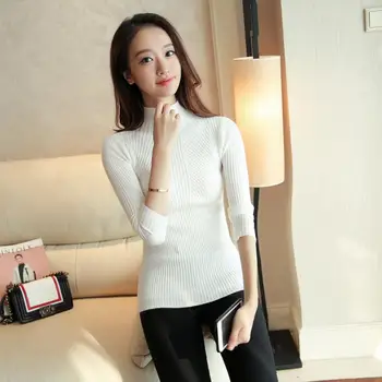 2020 new style turtleneck sweater women autumn and winter thick tie slim long-sleeved knit sweater, pullover
2020 new style turtleneck sweater women autumn and winter thick tie slim long-sleeved knit sweater, pullover