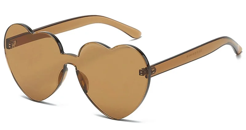 Oversized Herz Sonnenbrille Für Damen Uv Schutz Candy Farben_voghion.com