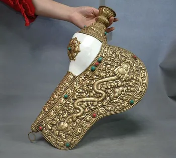 wedding decoration Tibet Buddhism bronze Inlay shell Turquoise Gem Dragon Conch Trumpet Horn Shell
wedding decoration Tibet Buddhism bronze Inlay shell Turquoise Gem Dragon Conch Trumpet Horn Shell