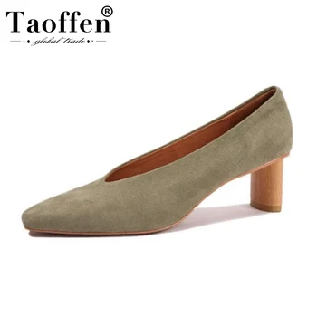 Taoffen 2020 Spring Pumps Woman Real Leather Shoes Women Party Wedding Pointed Toe Ladies Pumps Footwear Size 34-39 
Taoffen 2020 Spring Pumps Woman Real Leather Shoes Women Party Wedding Pointed Toe Ladies Pumps Footwear Size 34-39
