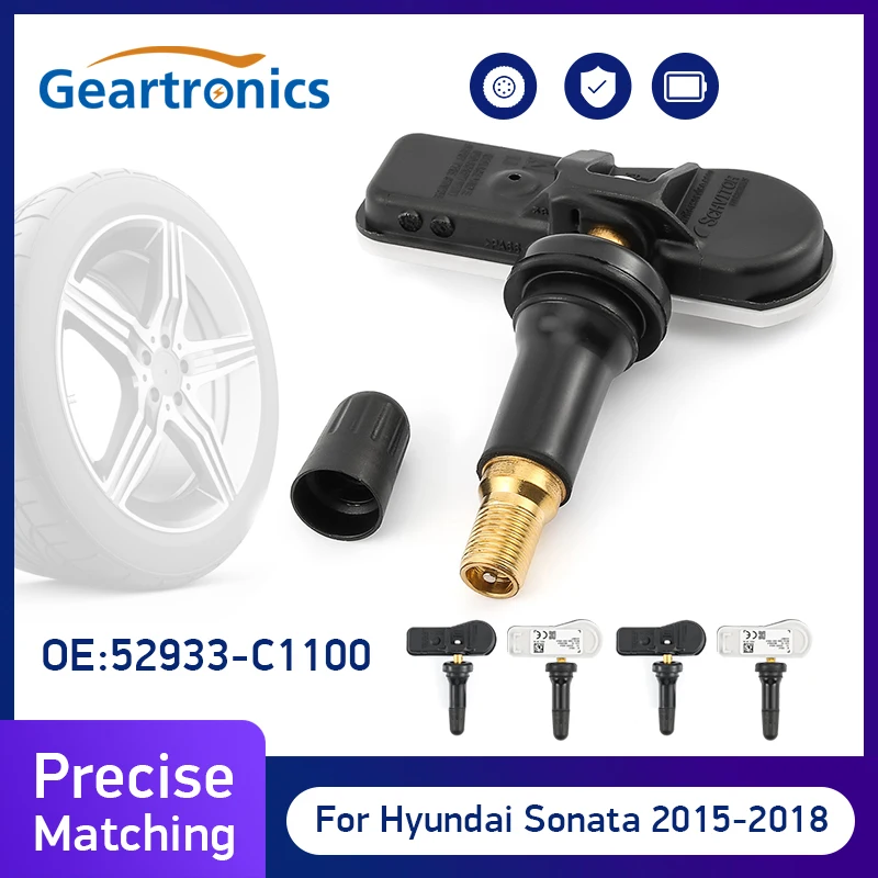 Датчик давления в шинах система контроля 4 шт. TPMS для Hyundai Creta IX25 Sonata Tucson 2015-2018