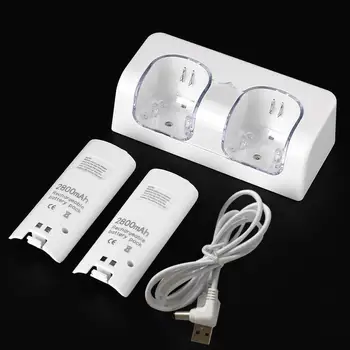 2x Battery + 2 In 1 Charger Stand Station For Wii Nintendo Gamepad Remote Chargers Jersey Dual Battery Charger
2x Battery + 2 In 1 Charger Stand Station For Wii Nintendo Gamepad Remote Chargers Jersey Dual Battery Charger
