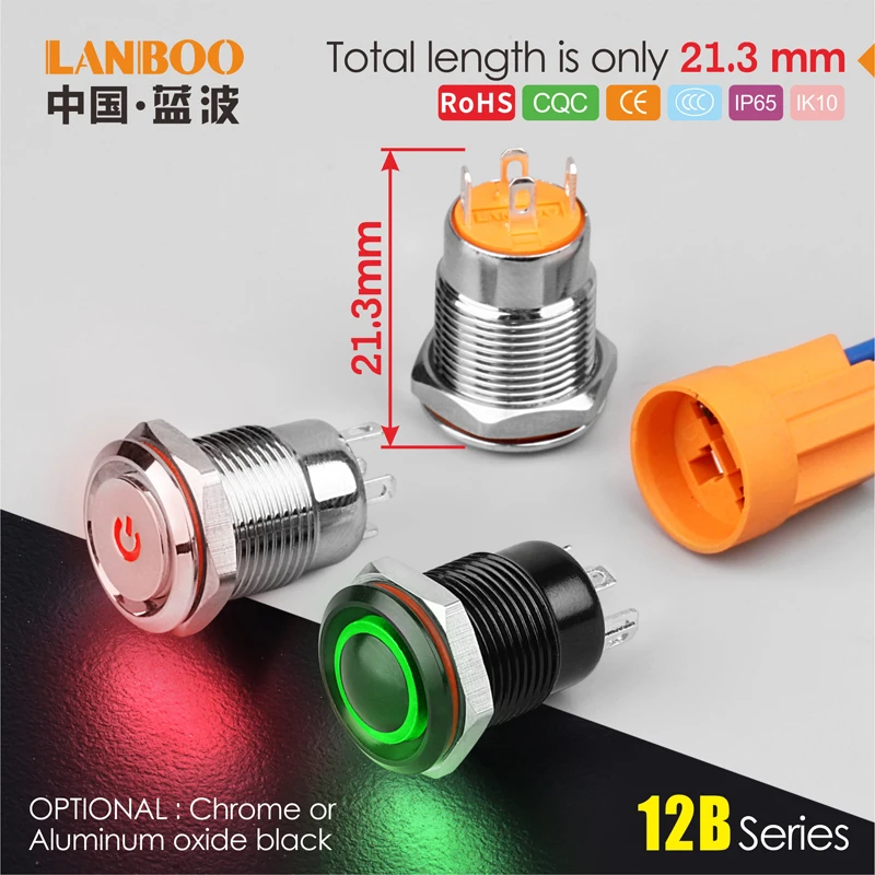 12mm 4 position selector mechanical waterproof micro push button switch for kitchen hood
12mm 4 position selector mechanical waterproof micro push button switch for kitchen hood