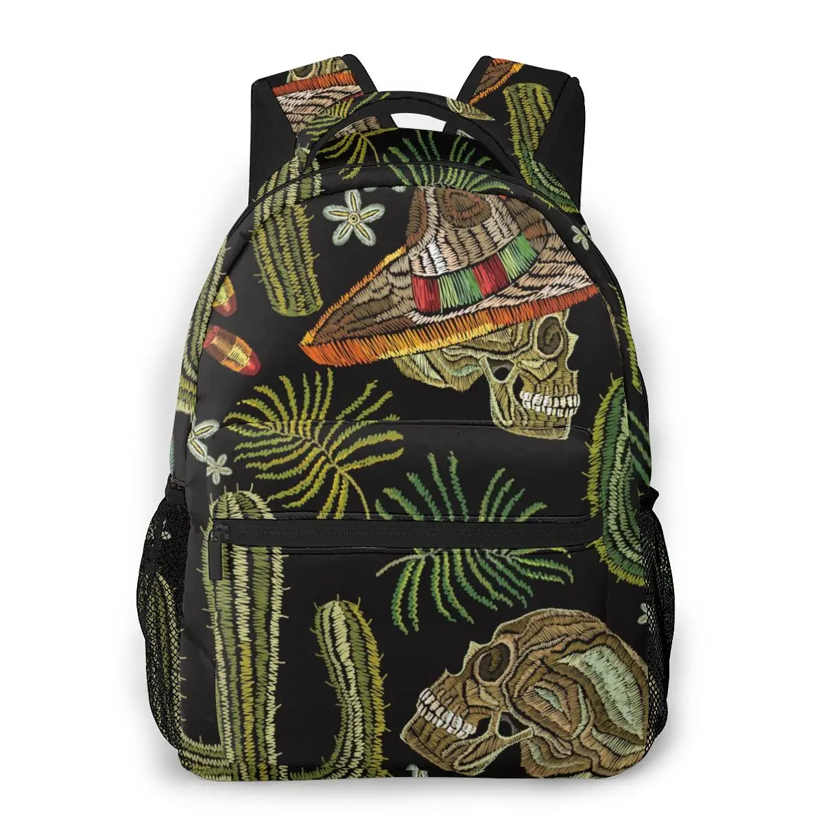 Backpack Casual Travel Bag Classical Ethnic Embroidery Skull Day Of The Dead School Bag Fashion Shoulder Bag for Teenage Girl
Backpack Casual Travel Bag Classical Ethnic Embroidery Skull Day Of The Dead School Bag Fashion Shoulder Bag for Teenage Girl