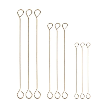 200Pcs/Lot Gold Silver Color Double Eye Pin Charm Earrings Connect Rod For DIY Jewelry Pins Making Handcraft Supplies
200Pcs/Lot Gold Silver Color Double Eye Pin Charm Earrings Connect Rod For DIY Jewelry Pins Making Handcraft Supplies