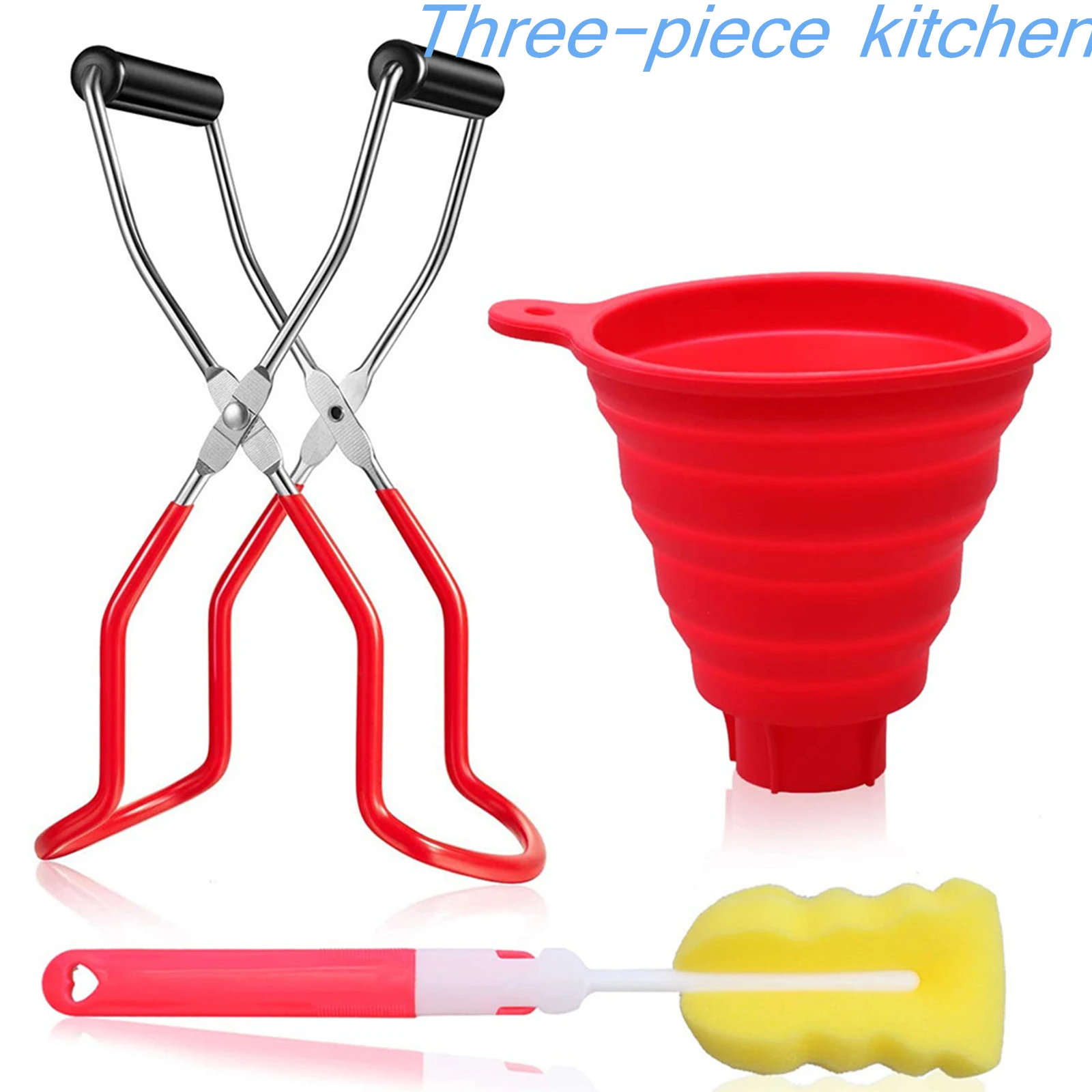 AA Canning Kits Kitchen Utensils Anti-scalding Dish Clamp Collapsible Funnel Sponge Brush Canning Supplies
AA Canning Kits Kitchen Utensils Anti-scalding Dish Clamp Collapsible Funnel Sponge Brush Canning Supplies
