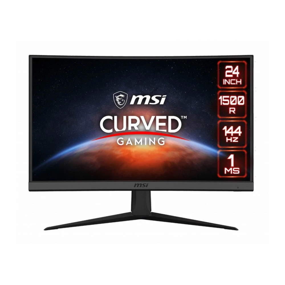 Монитор 23.6" MSI Optix G24C6 black (VA Curved 1920x1080 144Hz 178/178 250cd/m2 3000:1 (100M:1) 1ms 2xHDMI DP) | Компьютеры и