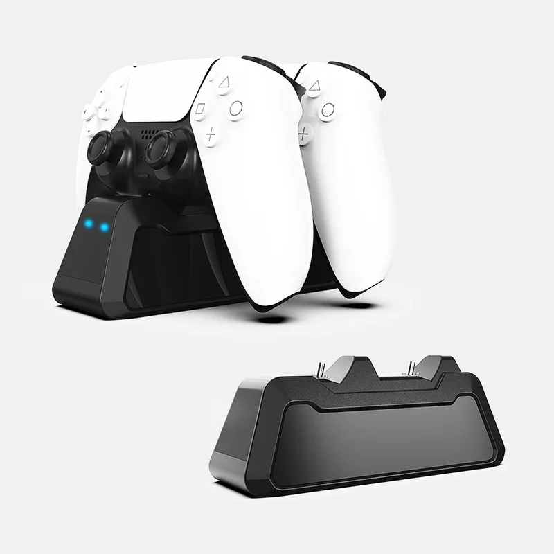 PS5 Controller Charger Double USB Fast Charging Docking Station Stand & LED Indicator for Sony Playstation 5 Controller
PS5 Controller Charger Double USB Fast Charging Docking Station Stand & LED Indicator for Sony Playstation 5 Controller