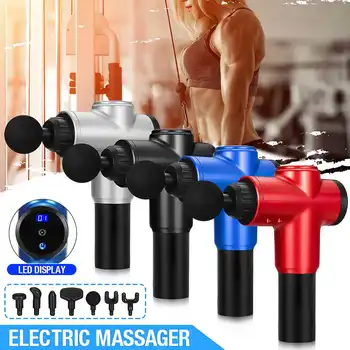 Massage Gun Muscle 6Gear 7heads High power Body LCD Display 3600mAh Lower Noise vibration Massager Relief pain body USB Charge
Massage Gun Muscle 6Gear 7heads High power Body LCD Display 3600mAh Lower Noise vibration Massager Relief pain body USB Charge