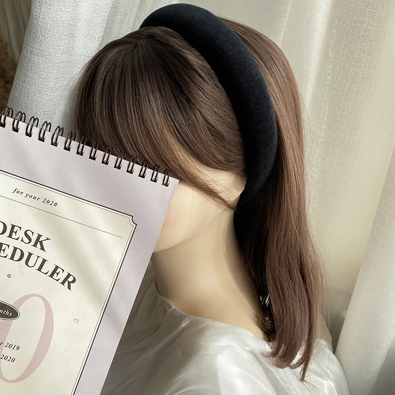 Retro Thick Velvet Headband Women Hair Accessories Fashion Wide Solid Color HairBand Plastic Elegant Bezel Hair Hoop Headwear Retro Thick Velvet Headband Women Hair Accessories Fashion Wide Solid Color HairBand Plastic Elegant Bezel Hair Hoop Headwear