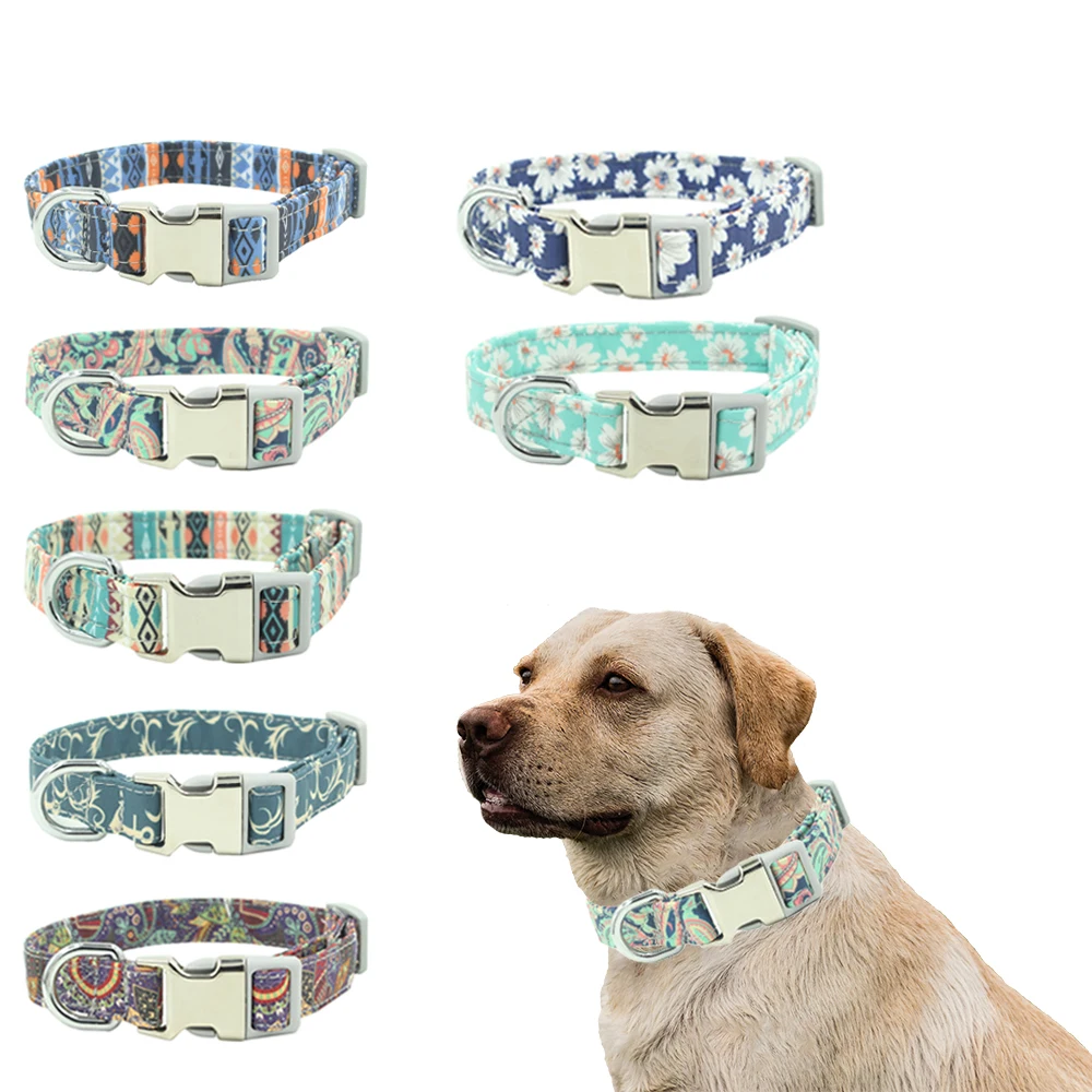 HptYfd 7 Colors Dog Collar Ajustable Bohemian Printed Pet Collar for Small Medium Dog Personalized Dog Accessories
HptYfd 7 Colors Dog Collar Ajustable Bohemian Printed Pet Collar for Small Medium Dog Personalized Dog Accessories