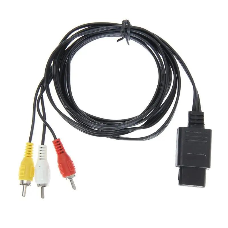 1.8M 6FT AV TV RCA Video Cord Cable for SNES Game Cube for Nintend N64/64 Game Cable for SFC 2 Audio Output Connectors
1.8M 6FT AV TV RCA Video Cord Cable for SNES Game Cube for Nintend N64/64 Game Cable for SFC 2 Audio Output Connectors