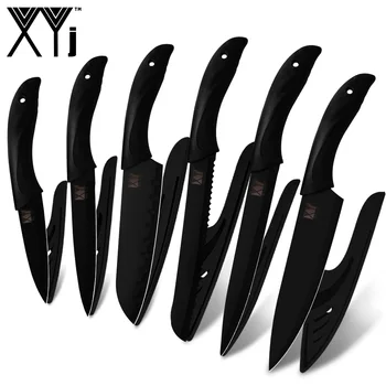 Xyj 6pc/Set Kitchen Knife Set Japanese Chef Knives Stainless Steel Utility Santoku Paring Fruit Cleaver Knife Set Accessories
Xyj 6pc/Set Kitchen Knife Set Japanese Chef Knives Stainless Steel Utility Santoku Paring Fruit Cleaver Knife Set Accessories
