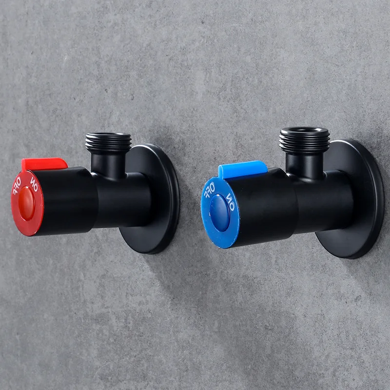 1pc Black Paint Sink valve Stainless Steel Valve Tap Water Input Valve Toilet Large Flow Angle Valve
1pc Black Paint Sink valve Stainless Steel Valve Tap Water Input Valve Toilet Large Flow Angle Valve