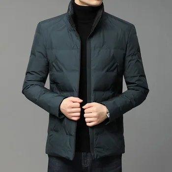 Winter Thickened Down Coat Men Long Sleeve Zipper Warm Down Jacket Outerwear Clothes Youth Pure Color Windproof Doudoune Homme
Winter Thickened Down Coat Men Long Sleeve Zipper Warm Down Jacket Outerwear Clothes Youth Pure Color Windproof Doudoune Homme
