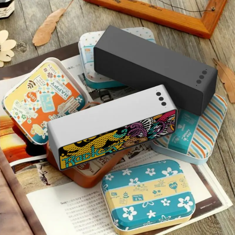 Портативный беспроводной Bluetooth динамик s Hi-Fi супербасы громкий стерео сабвуфер