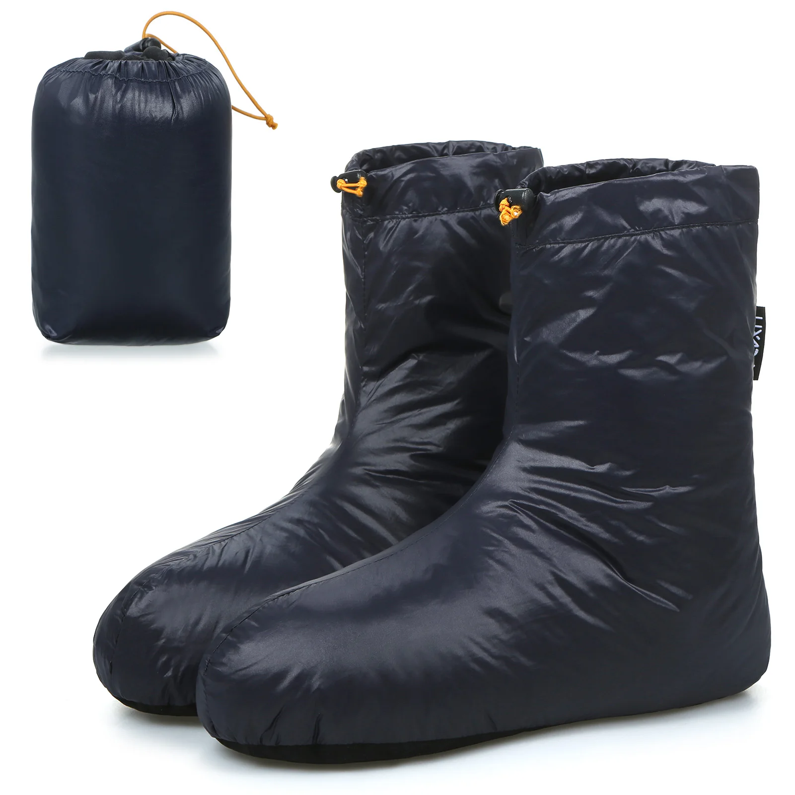 Winter Down Booties Socks Warm Soft Windproof Mid Sleeping Slippers with Adjustable Drawstring Men Women Unisex Down Filled Boot
Winter Down Booties Socks Warm Soft Windproof Mid Sleeping Slippers with Adjustable Drawstring Men Women Unisex Down Filled Boot