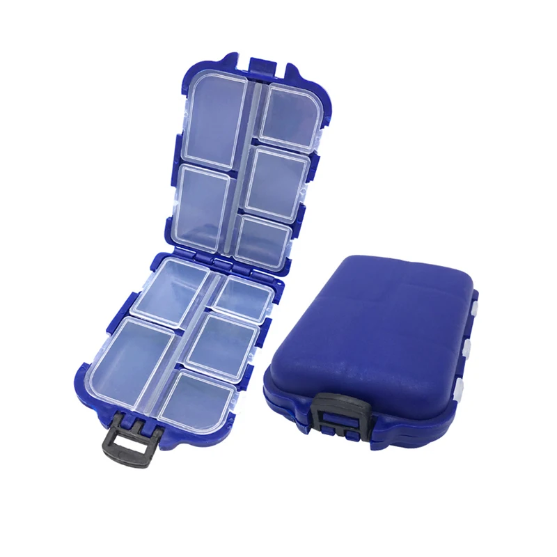 10 Compartments Storage Case Box Plastic Fishing Lure Hook Bait Small Accessory Box Square Outdoor essential 9.3*6*2.7cm
10 Compartments Storage Case Box Plastic Fishing Lure Hook Bait Small Accessory Box Square Outdoor essential 9.3*6*2.7cm