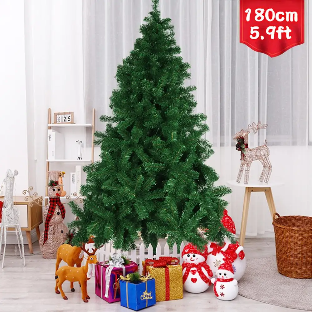 180cm Artificial Christmas Tree with Holder Base For Home Party Christmas Decoration Green Miniature Tree
180cm Artificial Christmas Tree with Holder Base For Home Party Christmas Decoration Green Miniature Tree