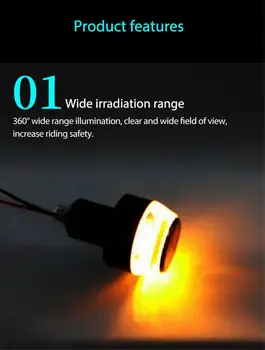 12V Motorcycle LED Handlebar End Turn Signal Light White Yellow Blue Flasher Handle Grip Blinker Side Marker Hand Lamp
12V Motorcycle LED Handlebar End Turn Signal Light White Yellow Blue Flasher Handle Grip Blinker Side Marker Hand Lamp