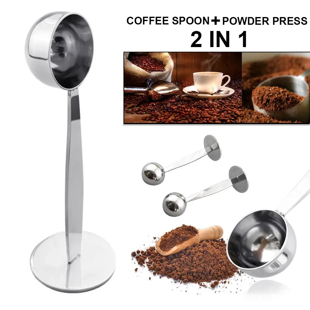 2 in 1 Stainless Steel Coffee Tamper Measuring Spoon Scoop with Stand Espresso Coffee Bean Tea Spoon Coffeeware Kitchen Gadgets
2 in 1 Stainless Steel Coffee Tamper Measuring Spoon Scoop with Stand Espresso Coffee Bean Tea Spoon Coffeeware Kitchen Gadgets
