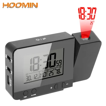HOOMIN Projection Alarm Clock Digital Date Snooze Function Desk Table Led Clock Multifunction Indoor Temperature Humidity
HOOMIN Projection Alarm Clock Digital Date Snooze Function Desk Table Led Clock Multifunction Indoor Temperature Humidity