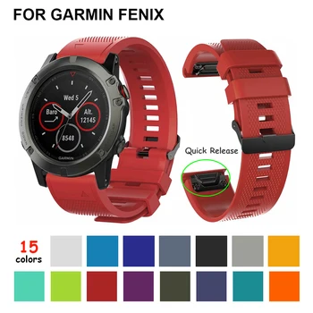 Silicone 22mm 26mm Watch Wristband for Garmin Fenix 5 Plus/Fenix 6x Pro/Forerunner 935 945/Quatix 5/Foretrex 601 Quick Fit Strap
Silicone 22mm 26mm Watch Wristband for Garmin Fenix 5 Plus/Fenix 6x Pro/Forerunner 935 945/Quatix 5/Foretrex 601 Quick Fit Strap