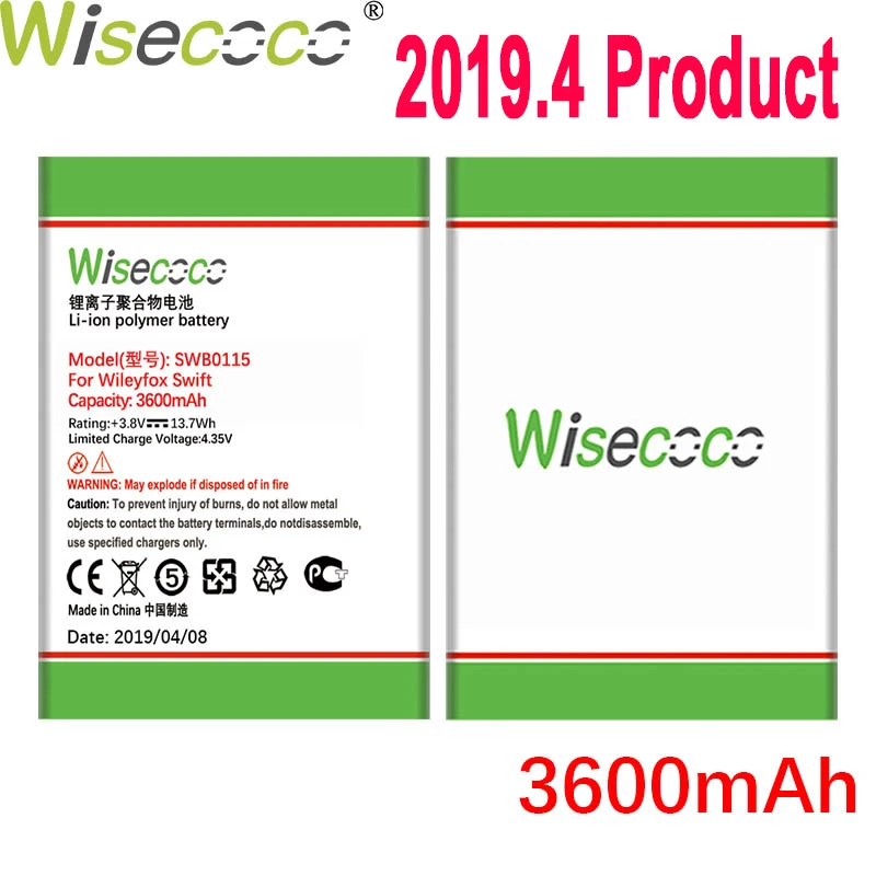 WISECOCO 3600mAh SWB0115 Battery For Wileyfox Swift Mobile Phone In Stock Latest Production High Quality Battery+Tracking Number
WISECOCO 3600mAh SWB0115 Battery For Wileyfox Swift Mobile Phone In Stock Latest Production High Quality Battery+Tracking Number