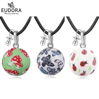 Eudora Pregnancy ball necklace harmony bola ball with Mushroom butterfly ladybug style Pendant Pacifier charm for woman baby mom
Eudora Pregnancy ball necklace harmony bola ball with Mushroom butterfly ladybug style Pendant Pacifier charm for woman baby mom