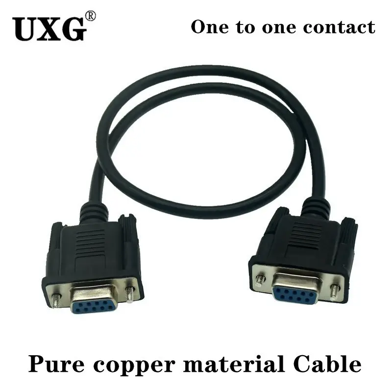 

RS232 Cable To RS-232 DB9 PIN To DB9F Female To Female DB9 9pin Connector Serial Null Modem HDPE Insulation Design UL Standard
