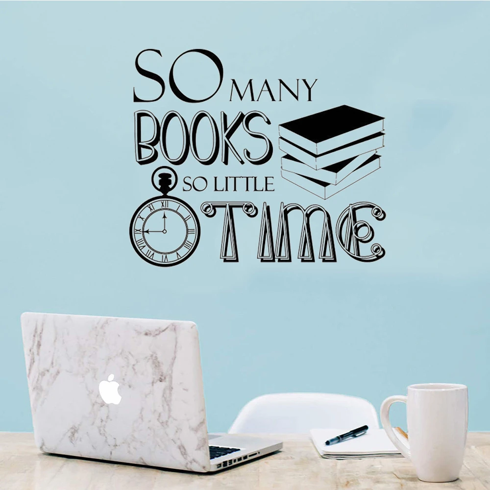 Books Store Decoration So Many Books So Little Time Quote Wall Sticker School Library Wall Decal Books Reading Wall Poster
Books Store Decoration So Many Books So Little Time Quote Wall Sticker School Library Wall Decal Books Reading Wall Poster