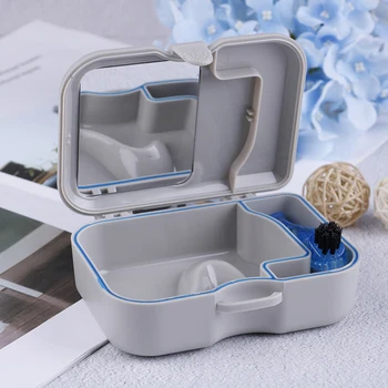 1pc Denture Box False Teeth Storage Box Case With Mirror and Clean Brush Denture Care
1pc Denture Box False Teeth Storage Box Case With Mirror and Clean Brush Denture Care