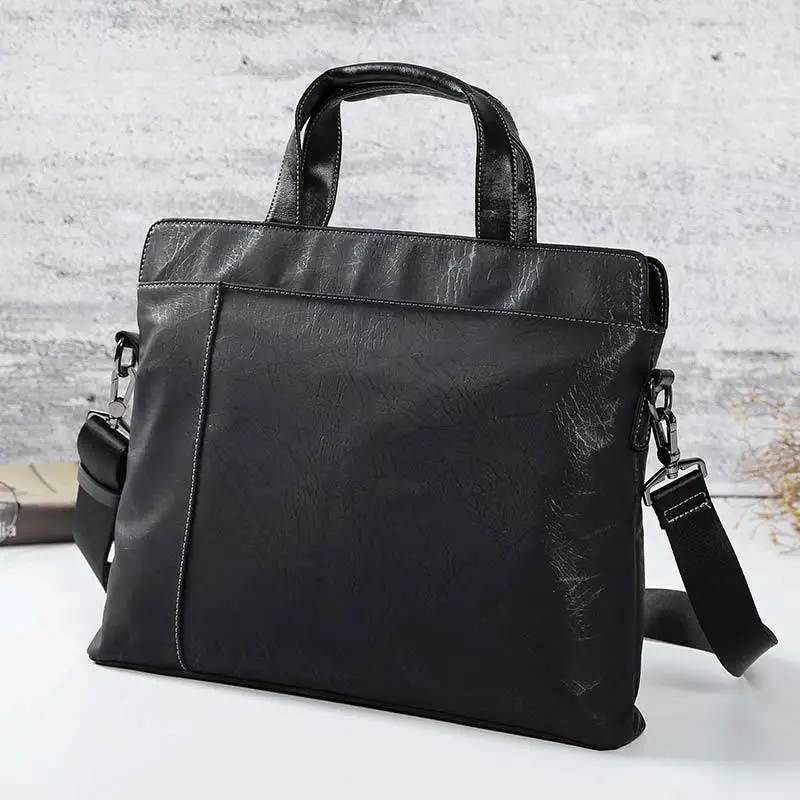2019 new men's handbag fashion business computer bag shoulder slung fashion briefcase Korean fashion men's bag
2019 new men's handbag fashion business computer bag shoulder slung fashion briefcase Korean fashion men's bag