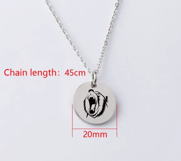 5pcs/lot animal picture rose gold Necklaces For Women Men Personalized Stainless Steel Wafer 45cm Chain Jewelry Gift
5pcs/lot animal picture rose gold Necklaces For Women Men Personalized Stainless Steel Wafer 45cm Chain Jewelry Gift