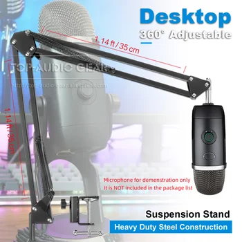 For BLUE YETI X YetiX Suspension Scissor Boom Arm Stand Desktop Recording Microphone Stand Tabletop Mic Clip Holder Mount Clamp
For BLUE YETI X YetiX Suspension Scissor Boom Arm Stand Desktop Recording Microphone Stand Tabletop Mic Clip Holder Mount Clamp
