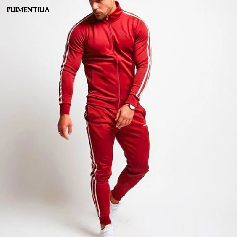 New Mens Side Striped Zip Long Sleeve Top Drawstring Sweatpants 2 Pieces Sets Male Spring Autumn Sports Suits Traje Deportivo
New Mens Side Striped Zip Long Sleeve Top Drawstring Sweatpants 2 Pieces Sets Male Spring Autumn Sports Suits Traje Deportivo