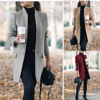 Winter Coats and Jackets Women 2019 Plus Size Long Wool Coat Warm Korean Elegant Vintage Coat Female Cloak Cape Khaki Jacket
Winter Coats and Jackets Women 2019 Plus Size Long Wool Coat Warm Korean Elegant Vintage Coat Female Cloak Cape Khaki Jacket